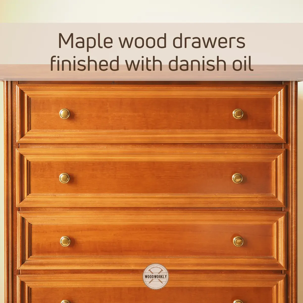 Maple wood Drawers finished with danish oil