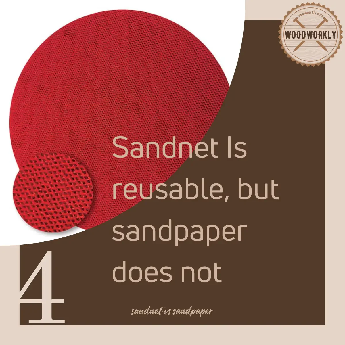 Sandnet Is Reusable And Sandpaper Is Not