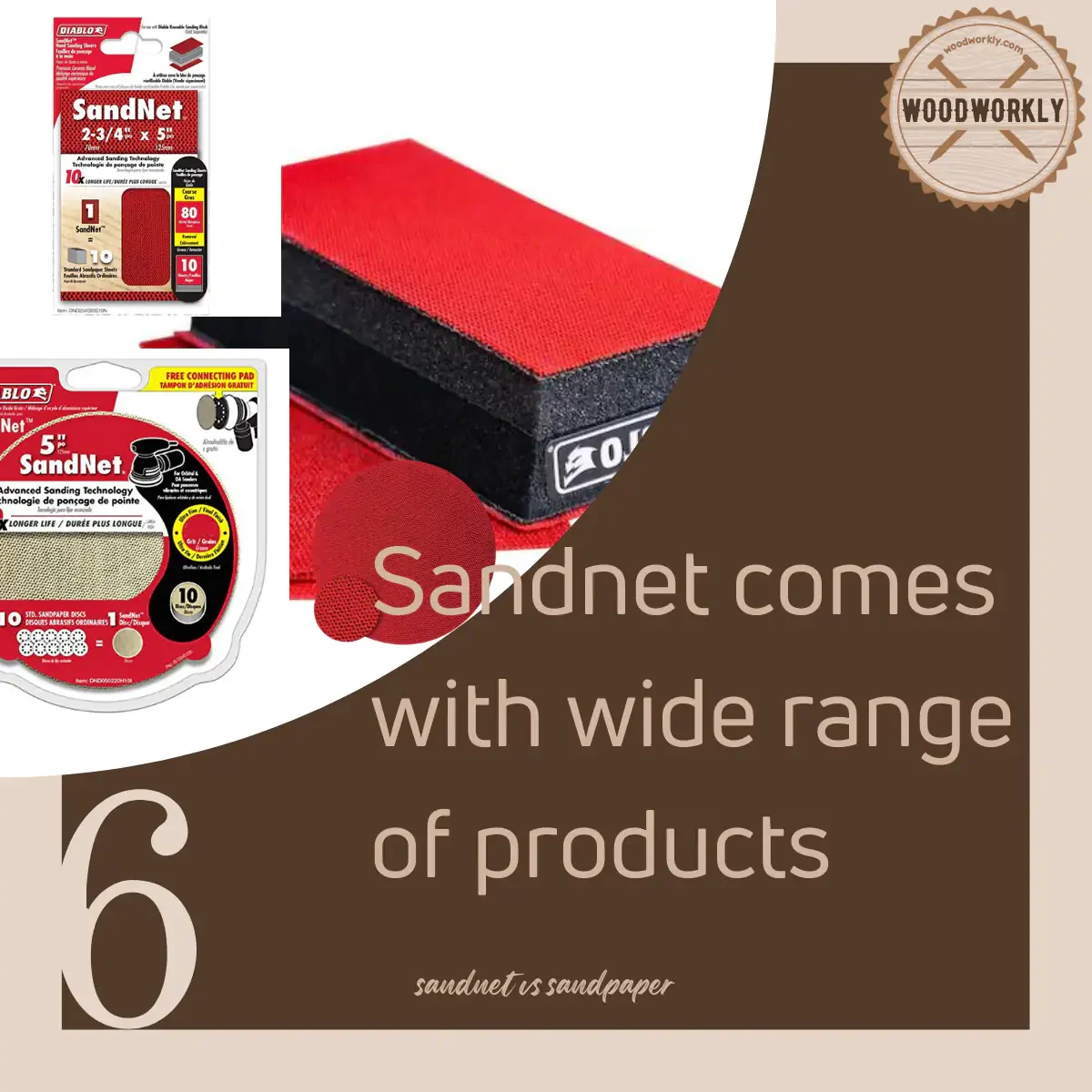 Sandnet comes with a wide range of products