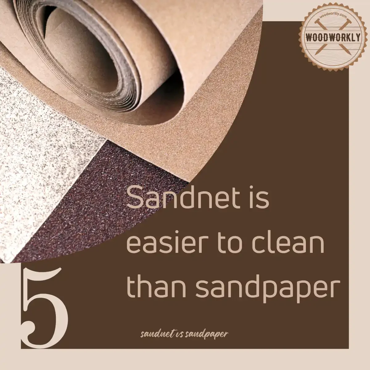 Sandnet is easier to clean by shaking, vacuuming, and rinsing