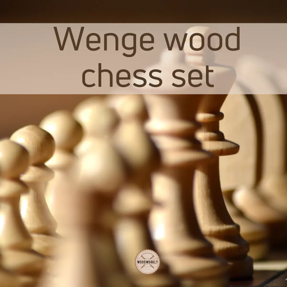 Wenge wood chess set