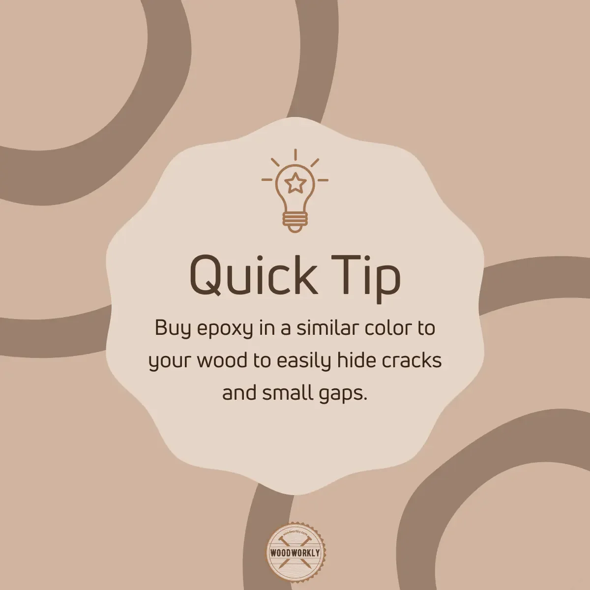 buy epoxy in similar color as wood when fixing wood splits to hide cracks.