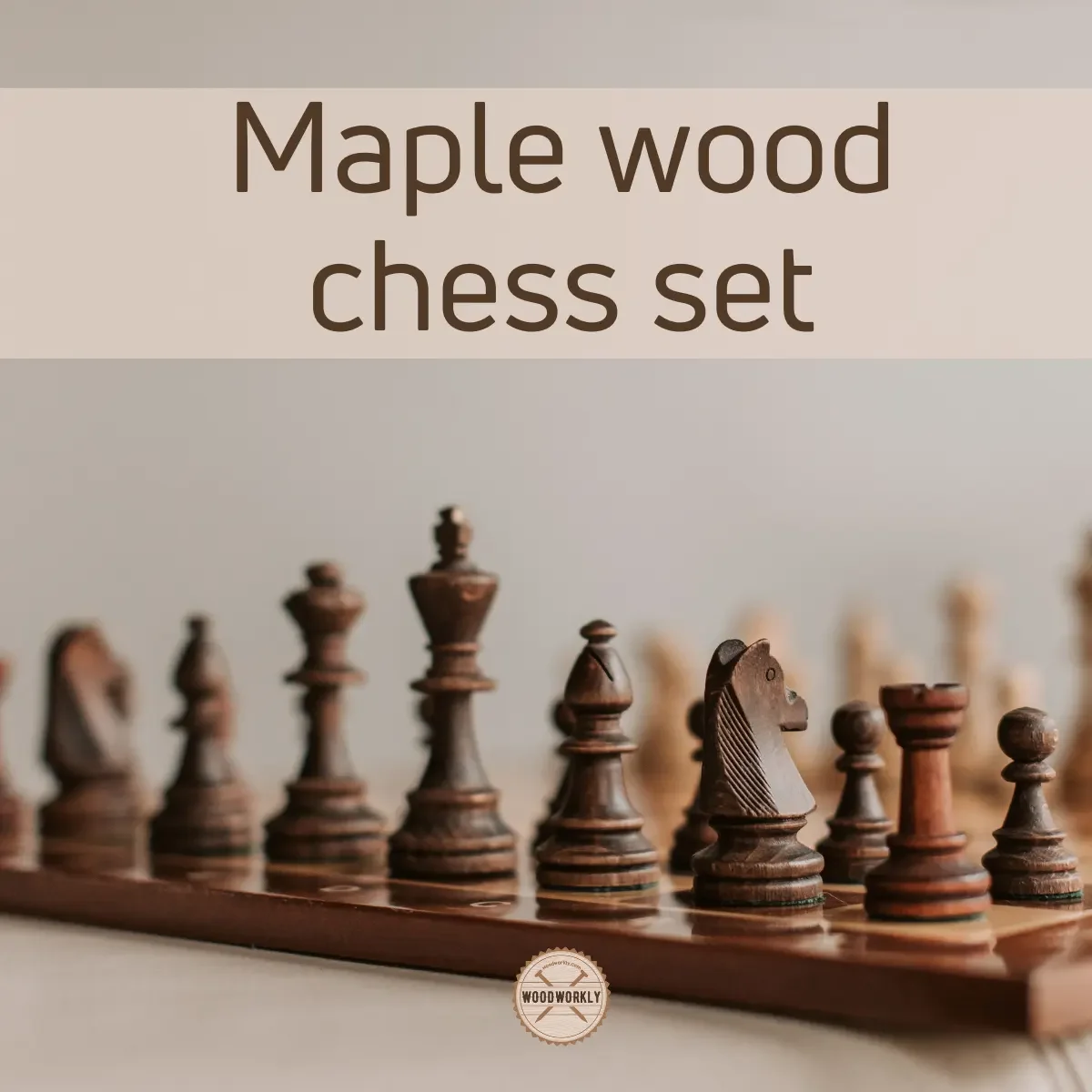 maple wood chess set