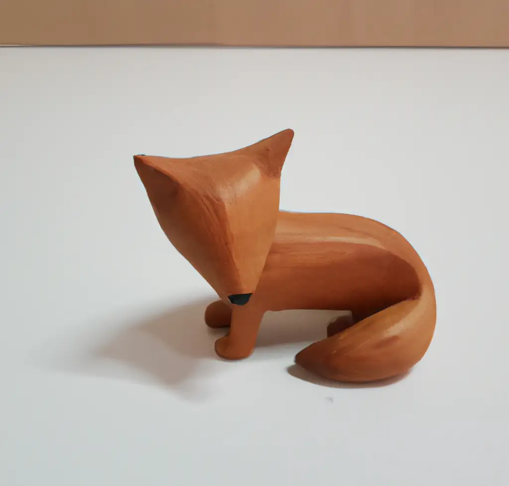 wood carving fox