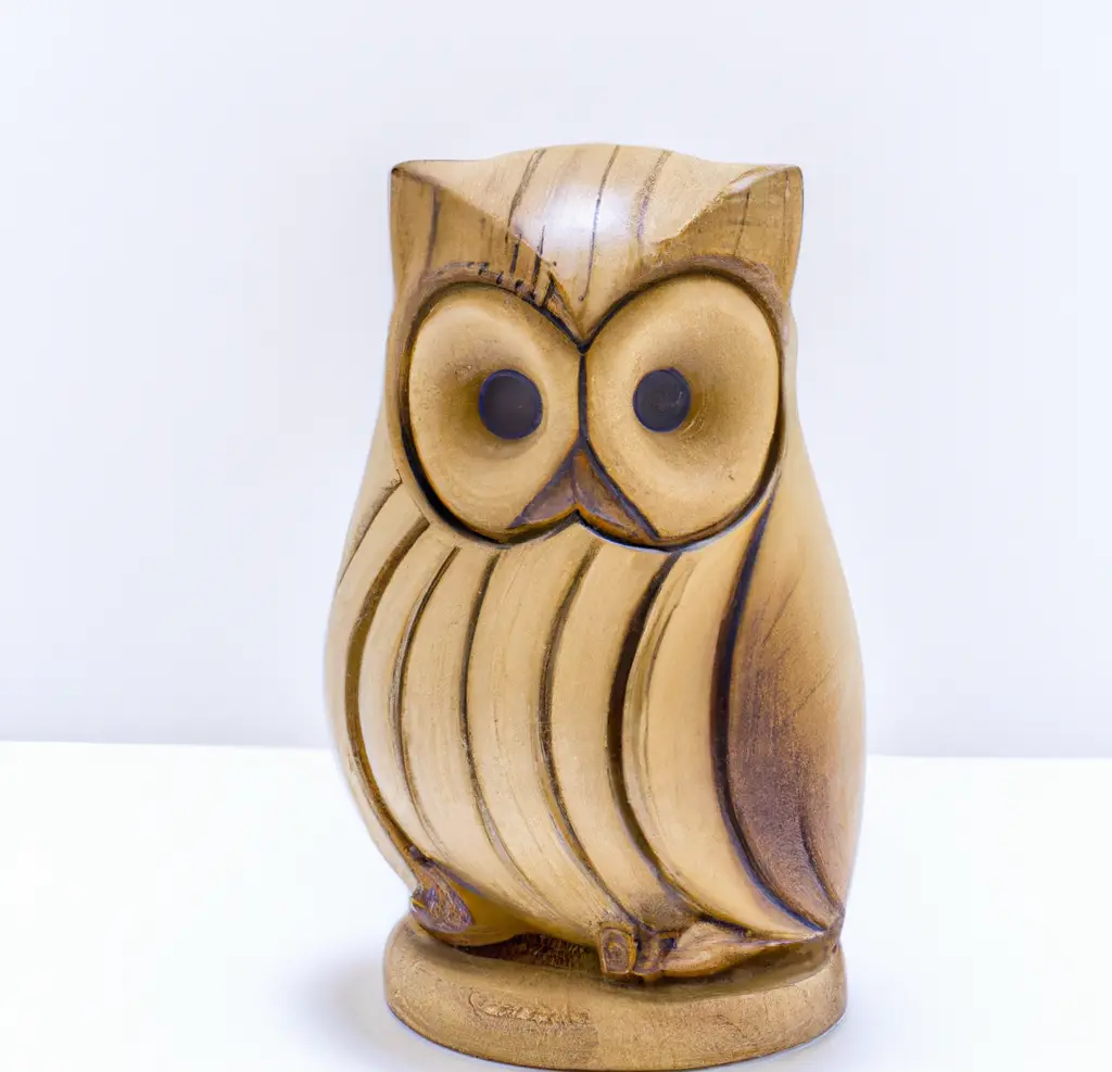 wood carving owl