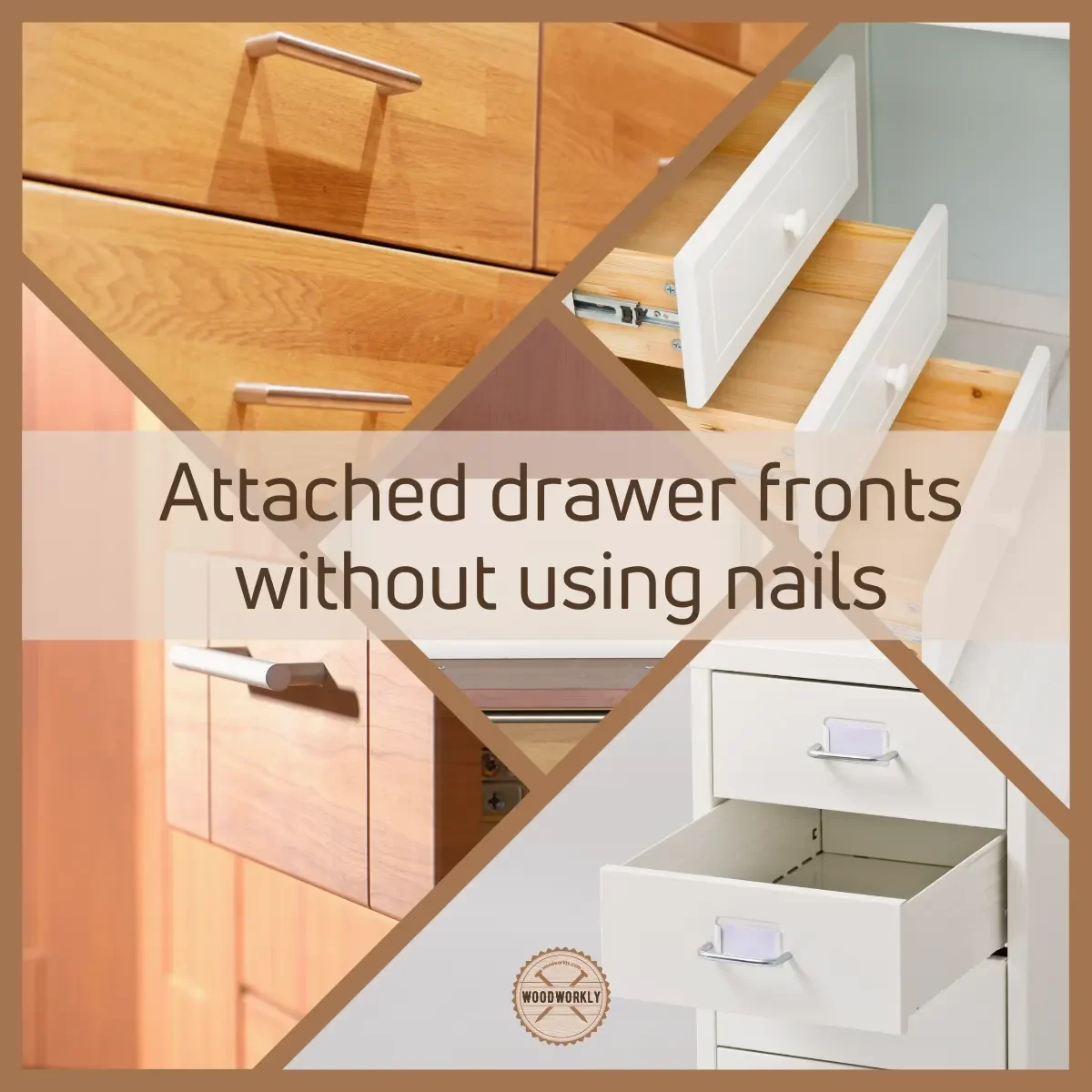 how to attach drawer fronts without screws