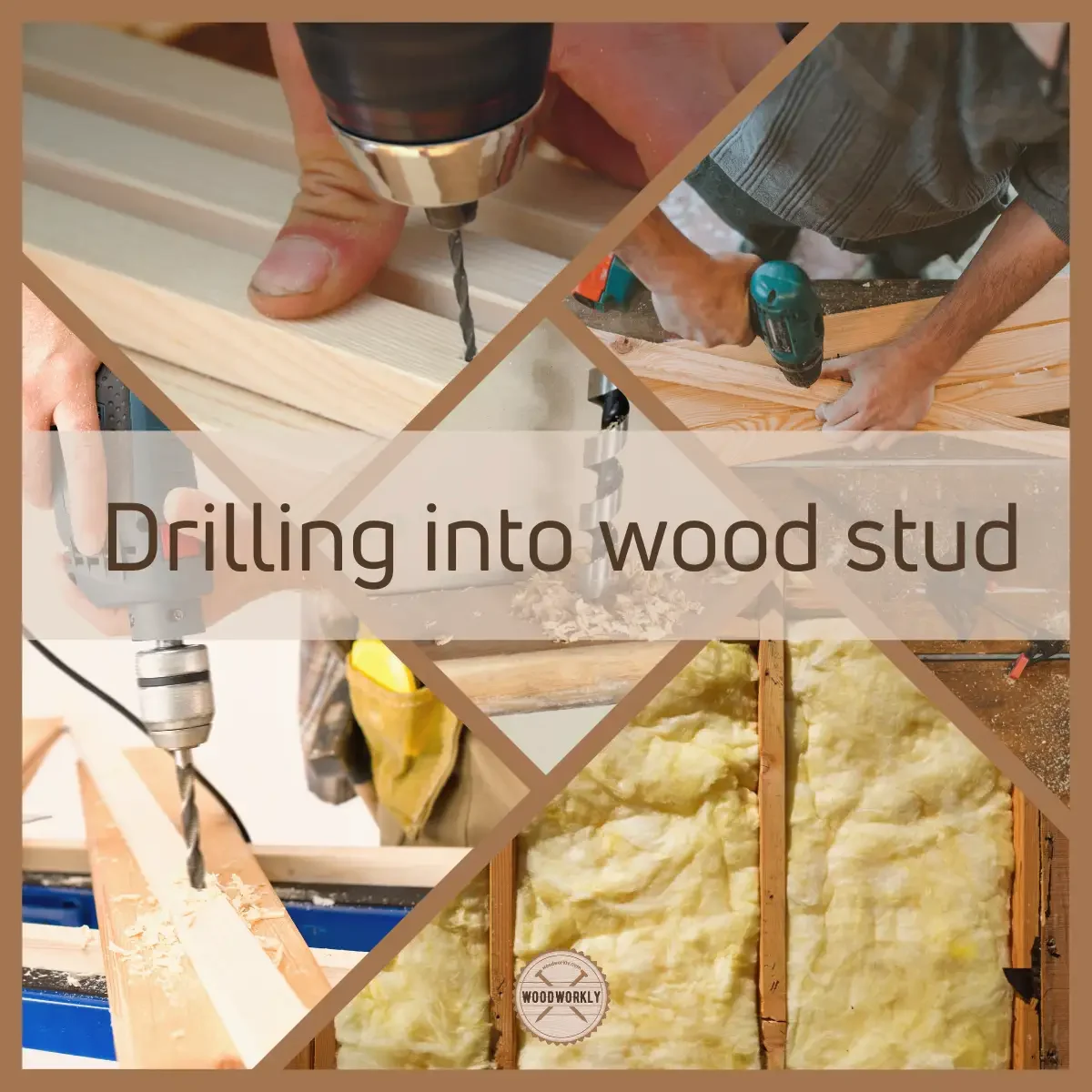 Drilling into wood stud