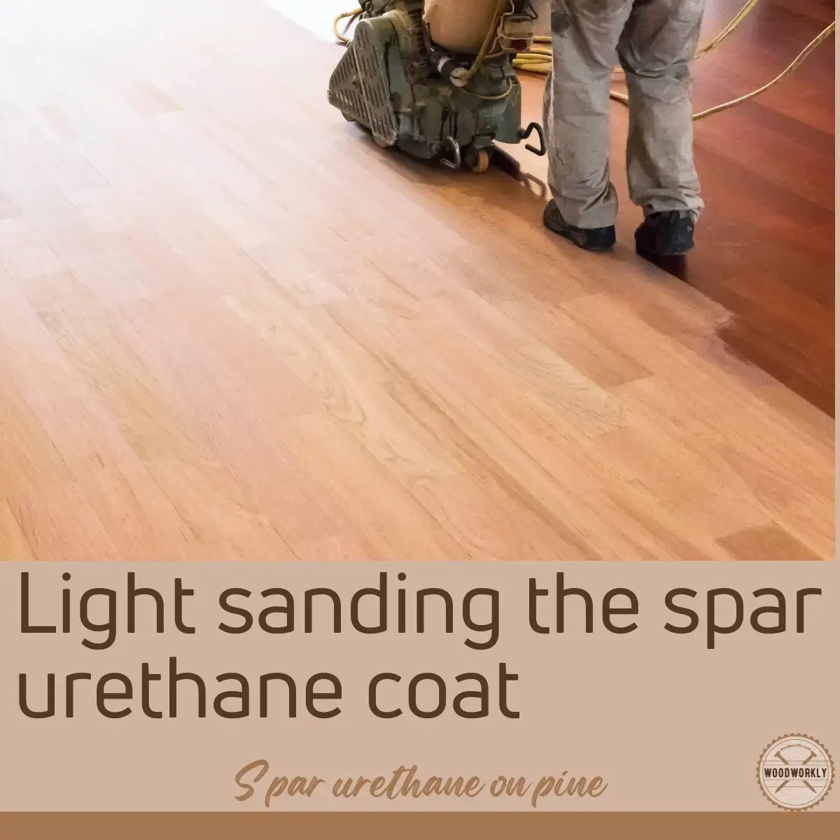 Light sanding the spar urethane coat