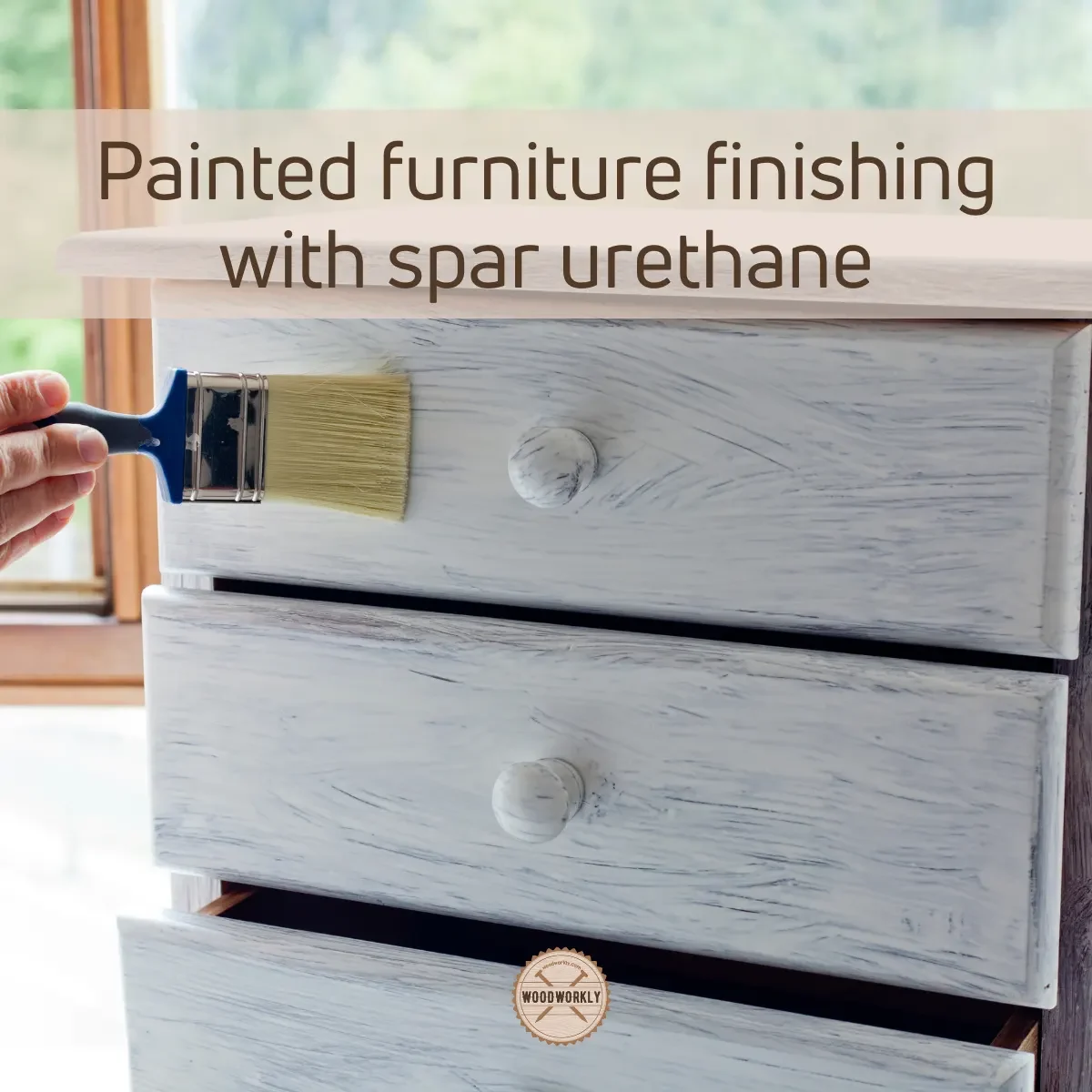 Painted furniture finishing with spar urethane