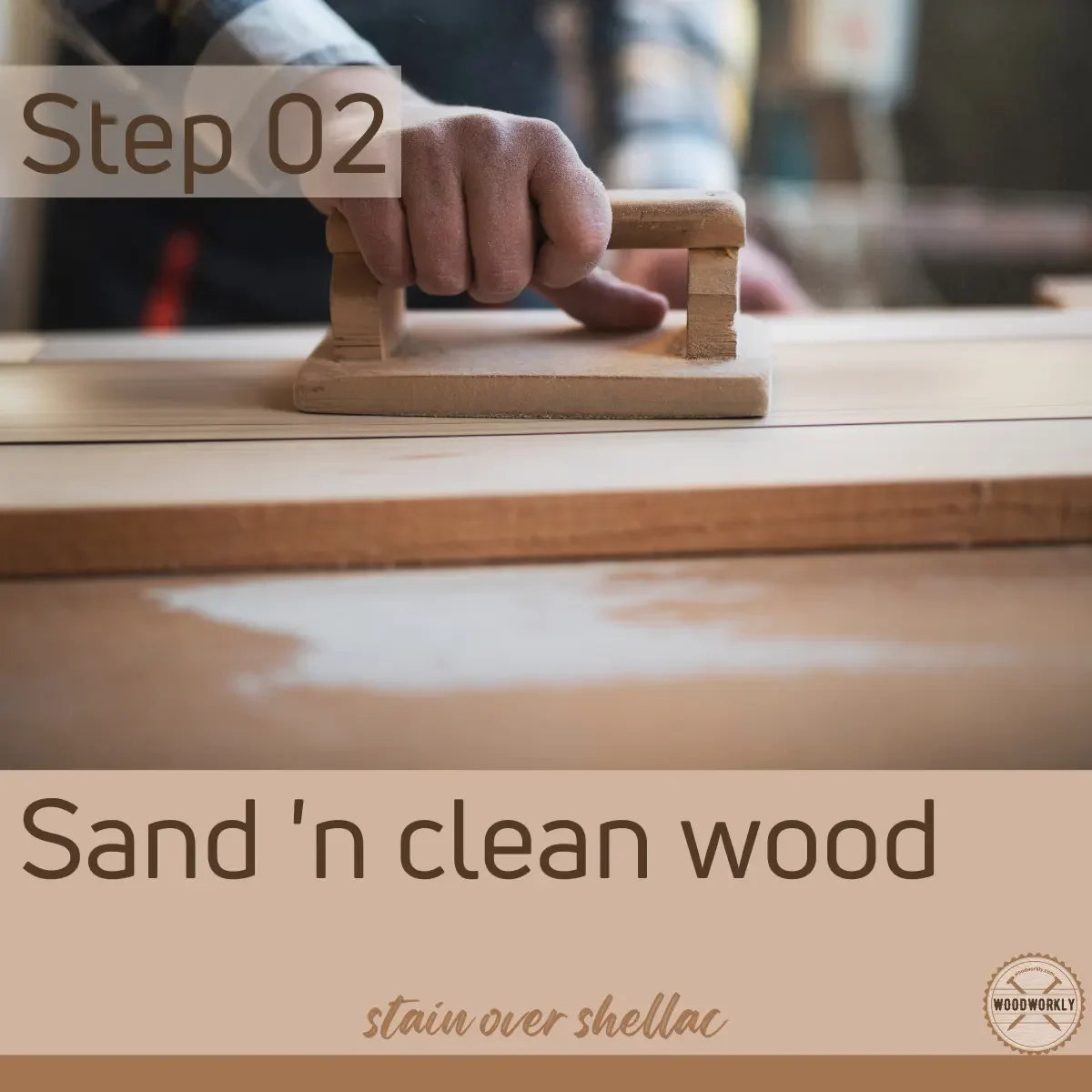 Sand and clean the wood