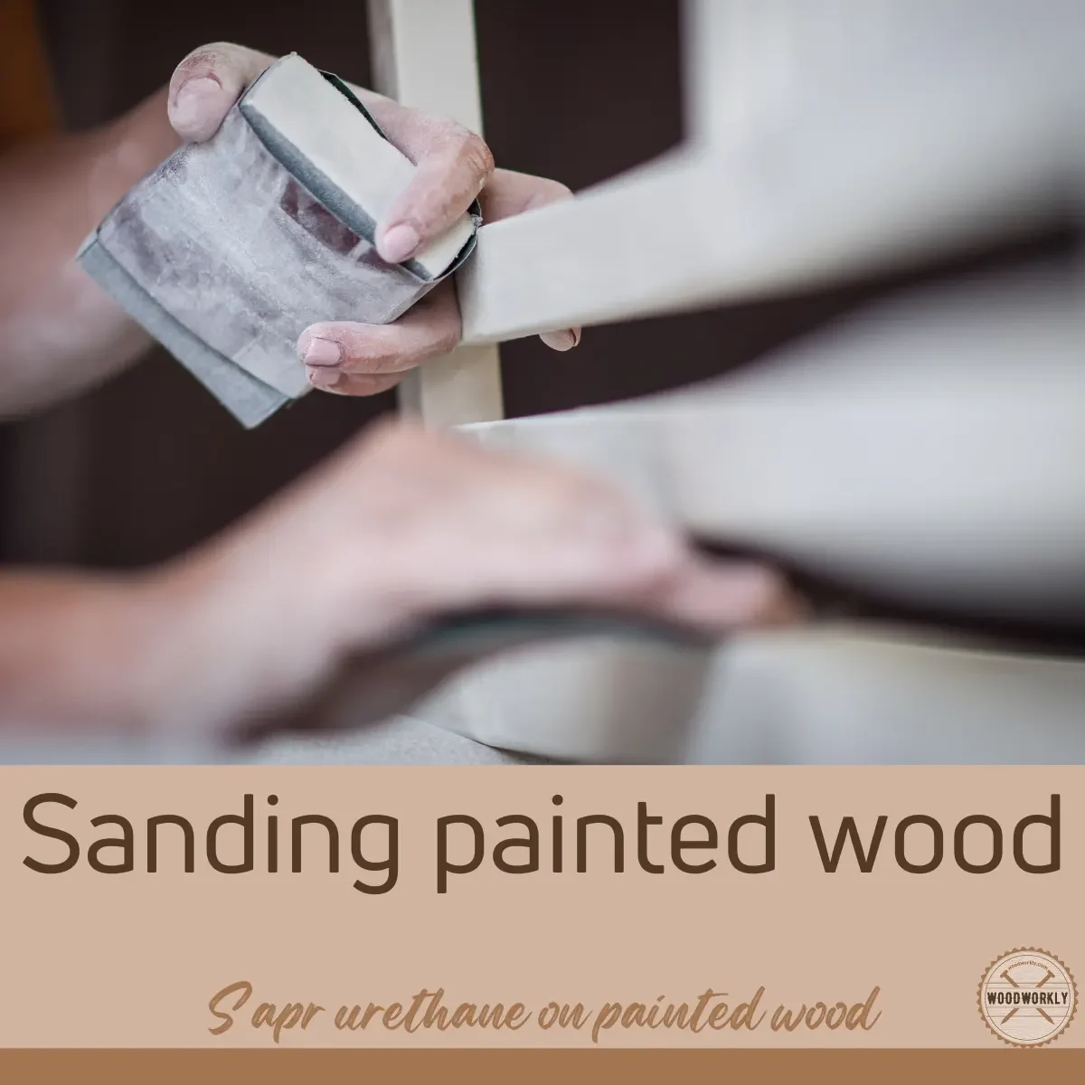 Sanding painted wood