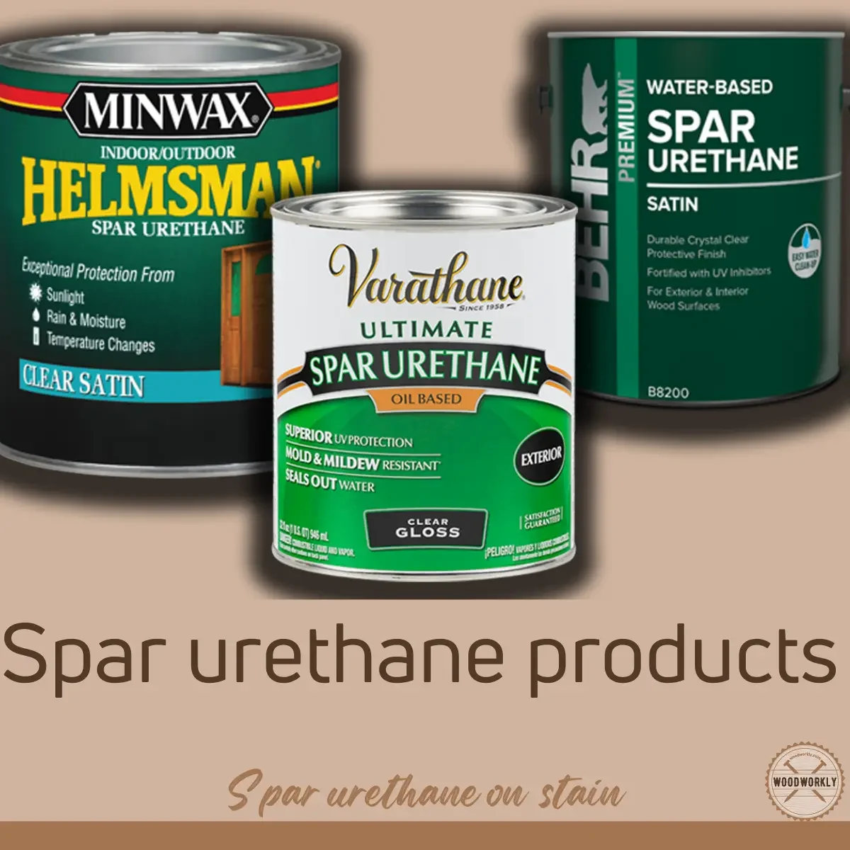 Spar urethane products can use over stain