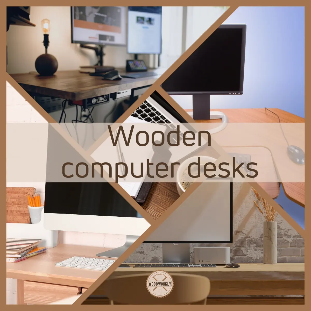 Wooden computer desks