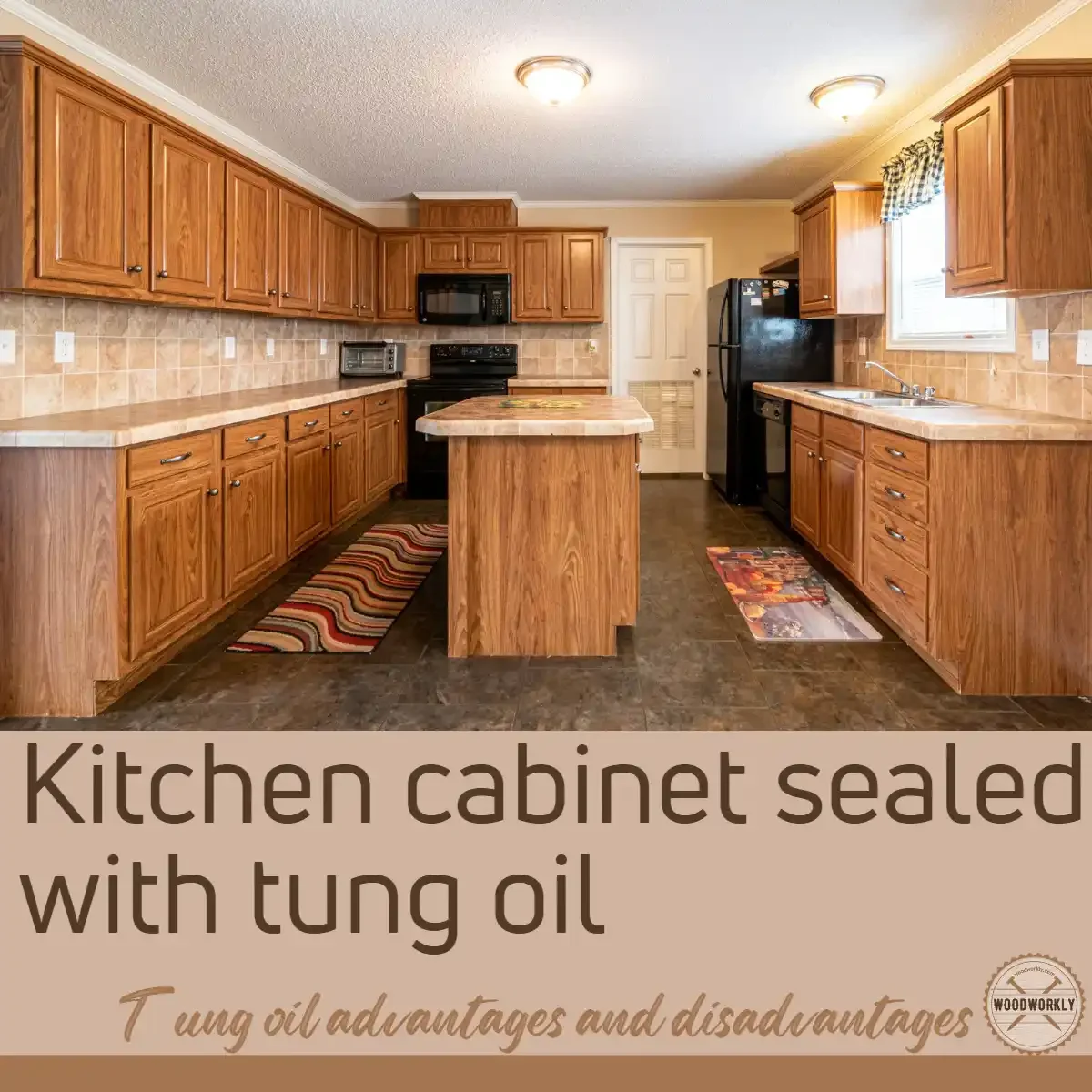 kitchen cabinet sealed with tung oil