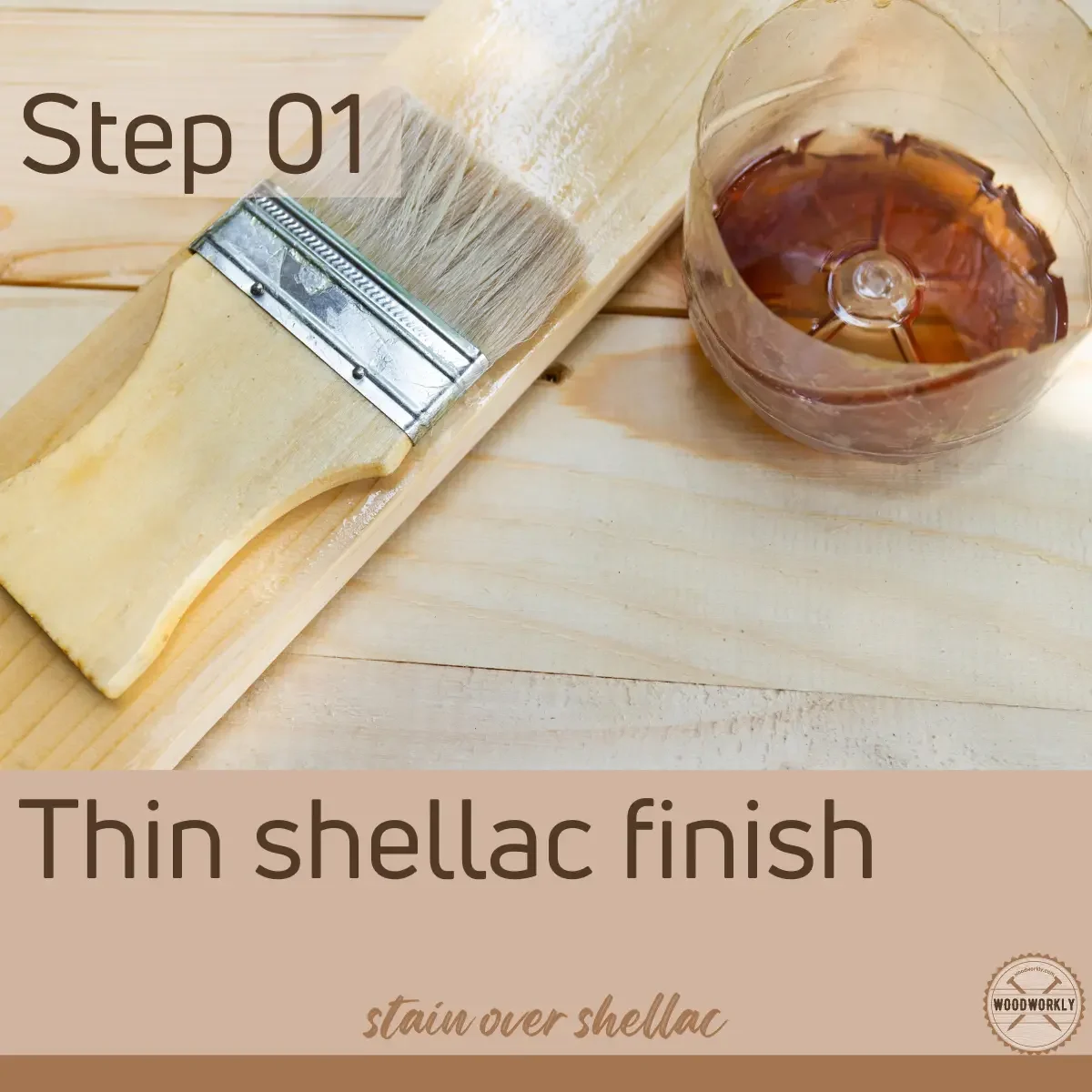 Thin shellac finish