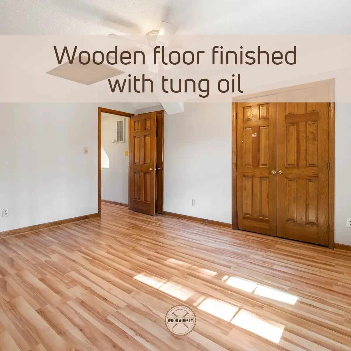 wooden floor finished with tung oil