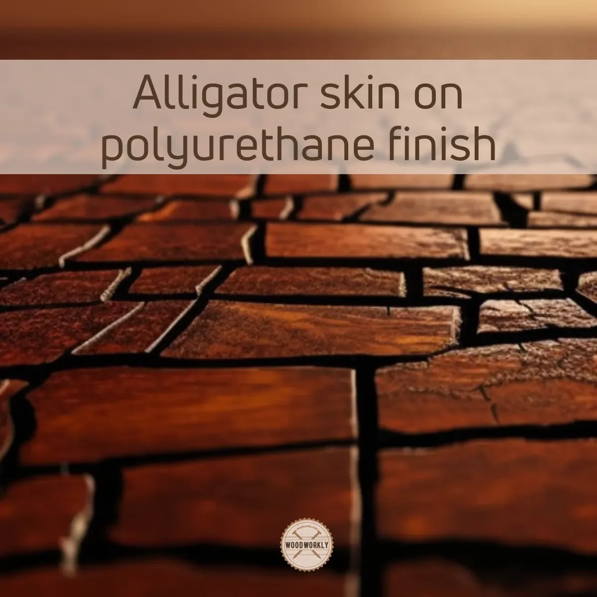 Alligator skin on polyurethane finish
