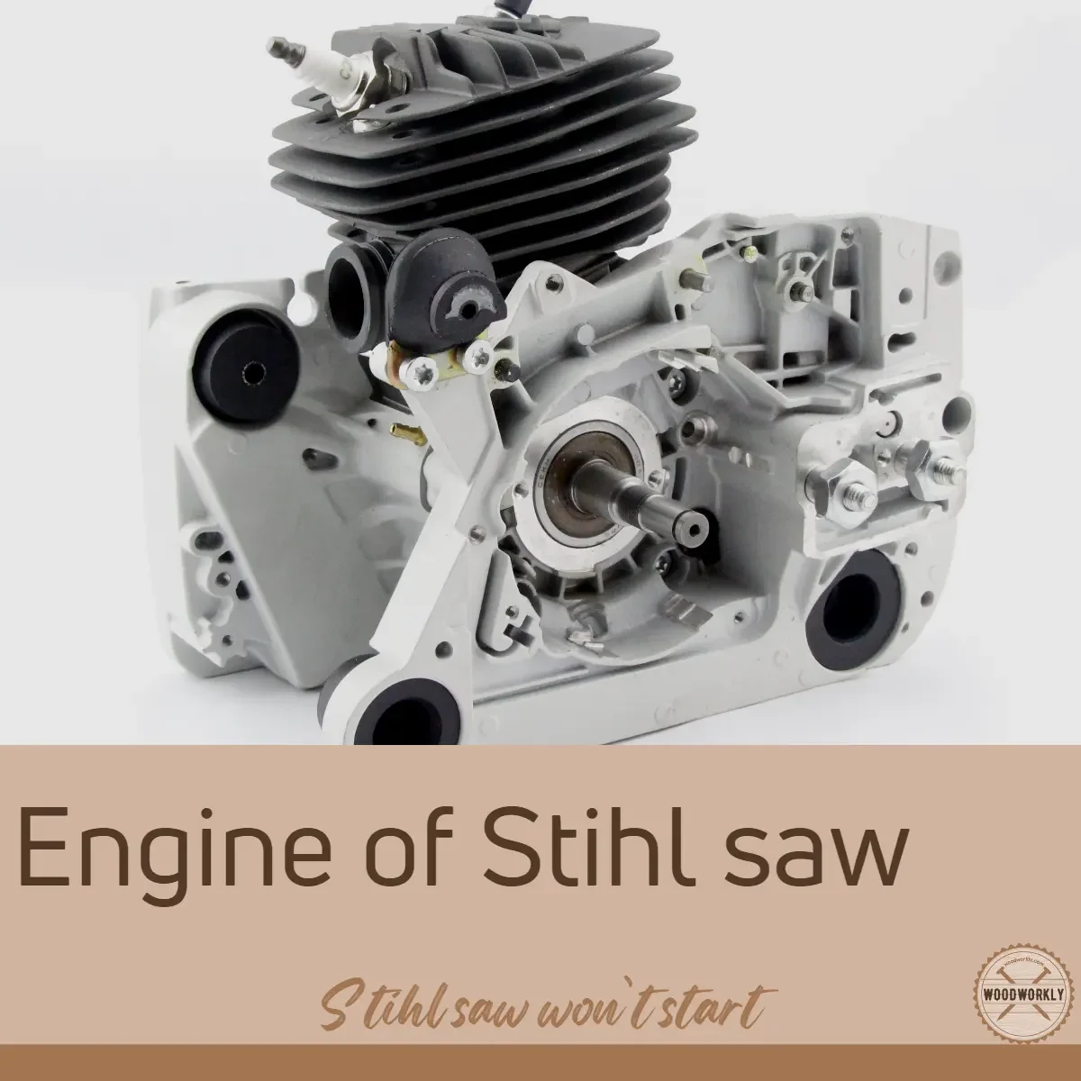 Engine of Stihl saw