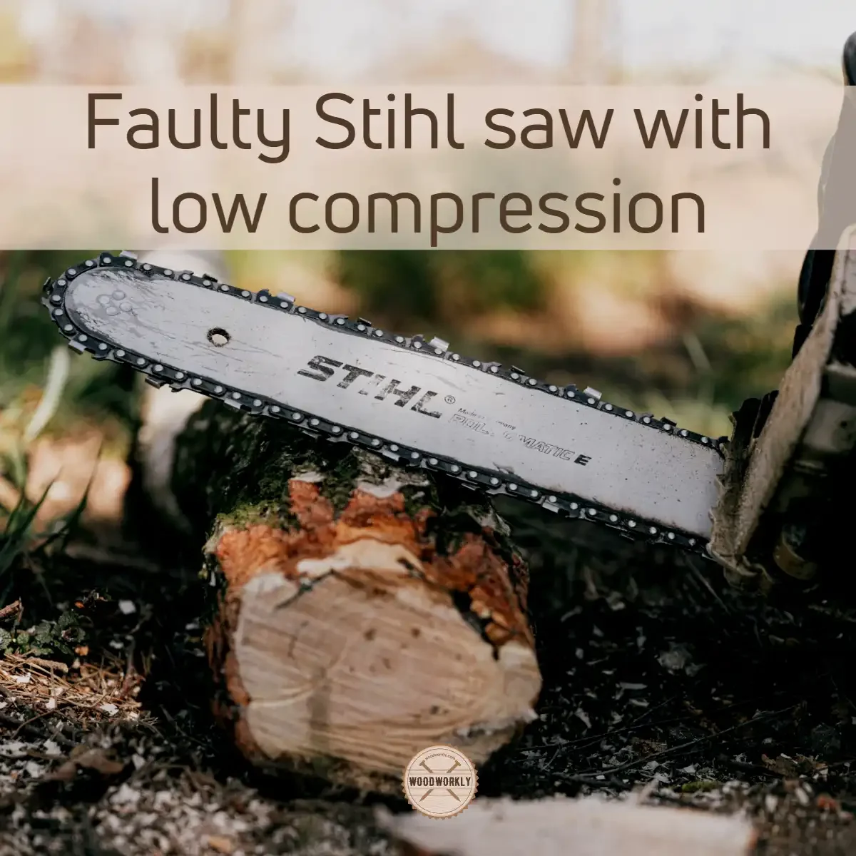 Faulty Stihl saw with low compression