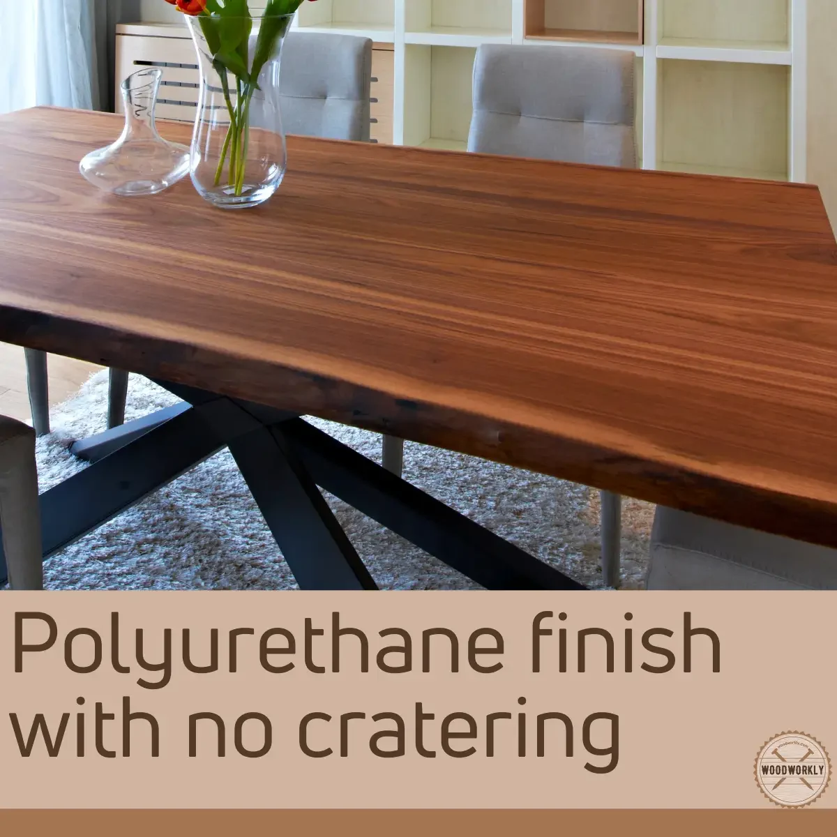 Polyurethane finish with no cratering
