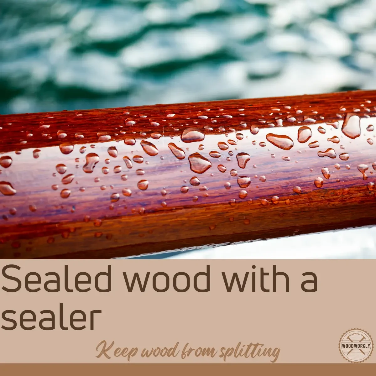 Sealed wood with a sealer