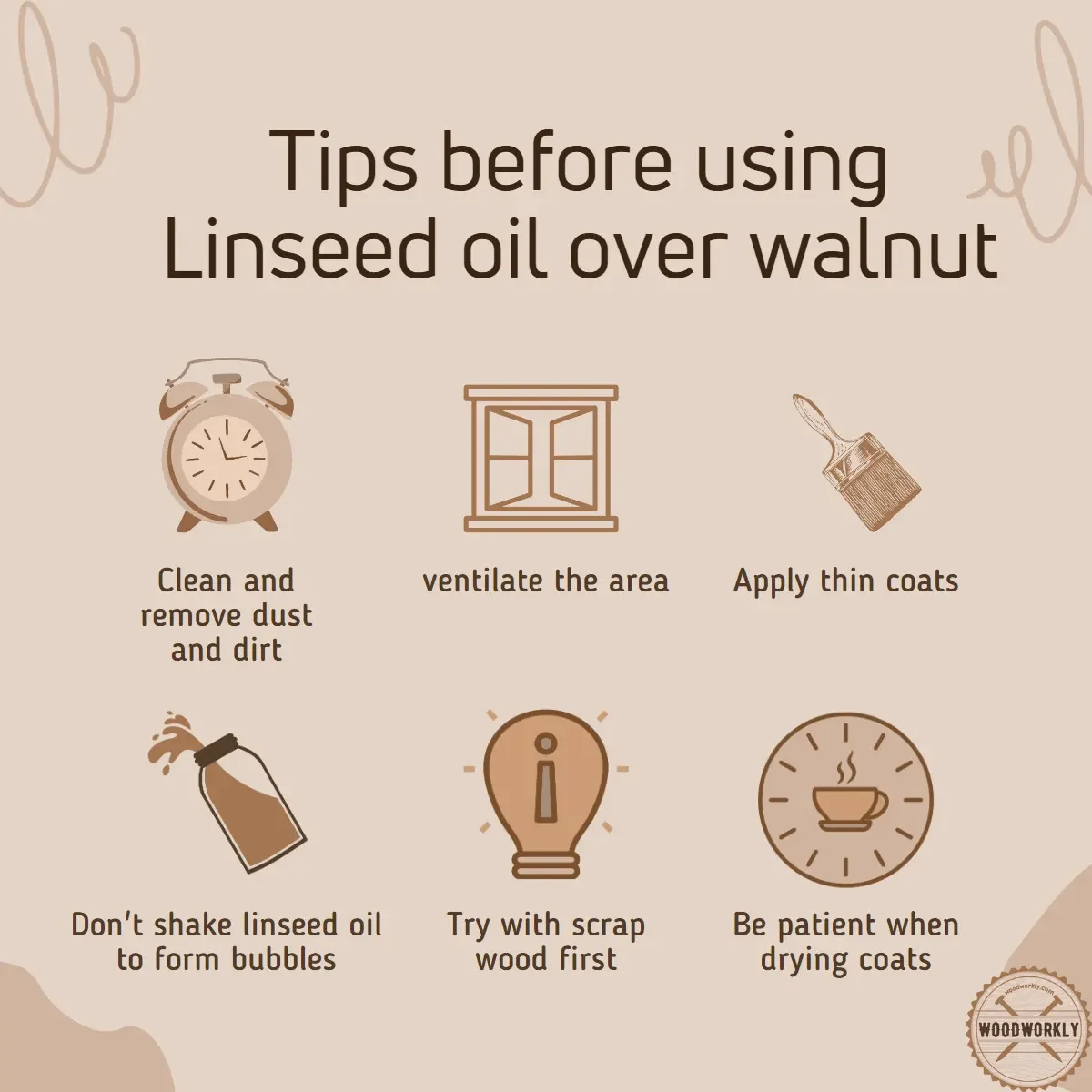 Tips before using Linseed oil over walnut