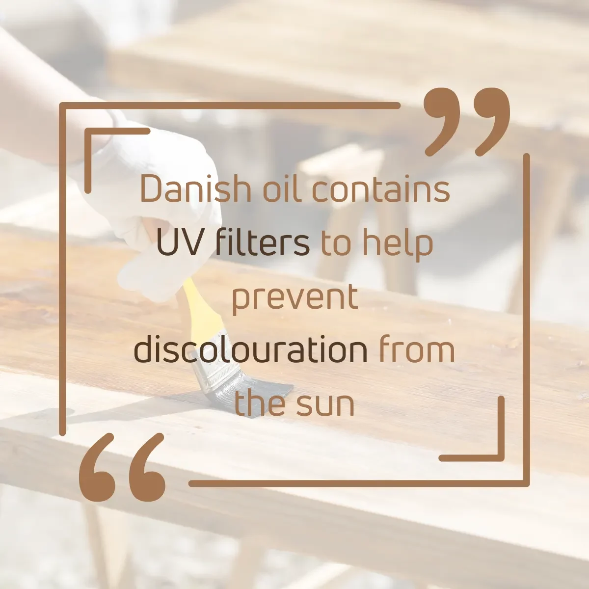danish oil prevent wood discoloration