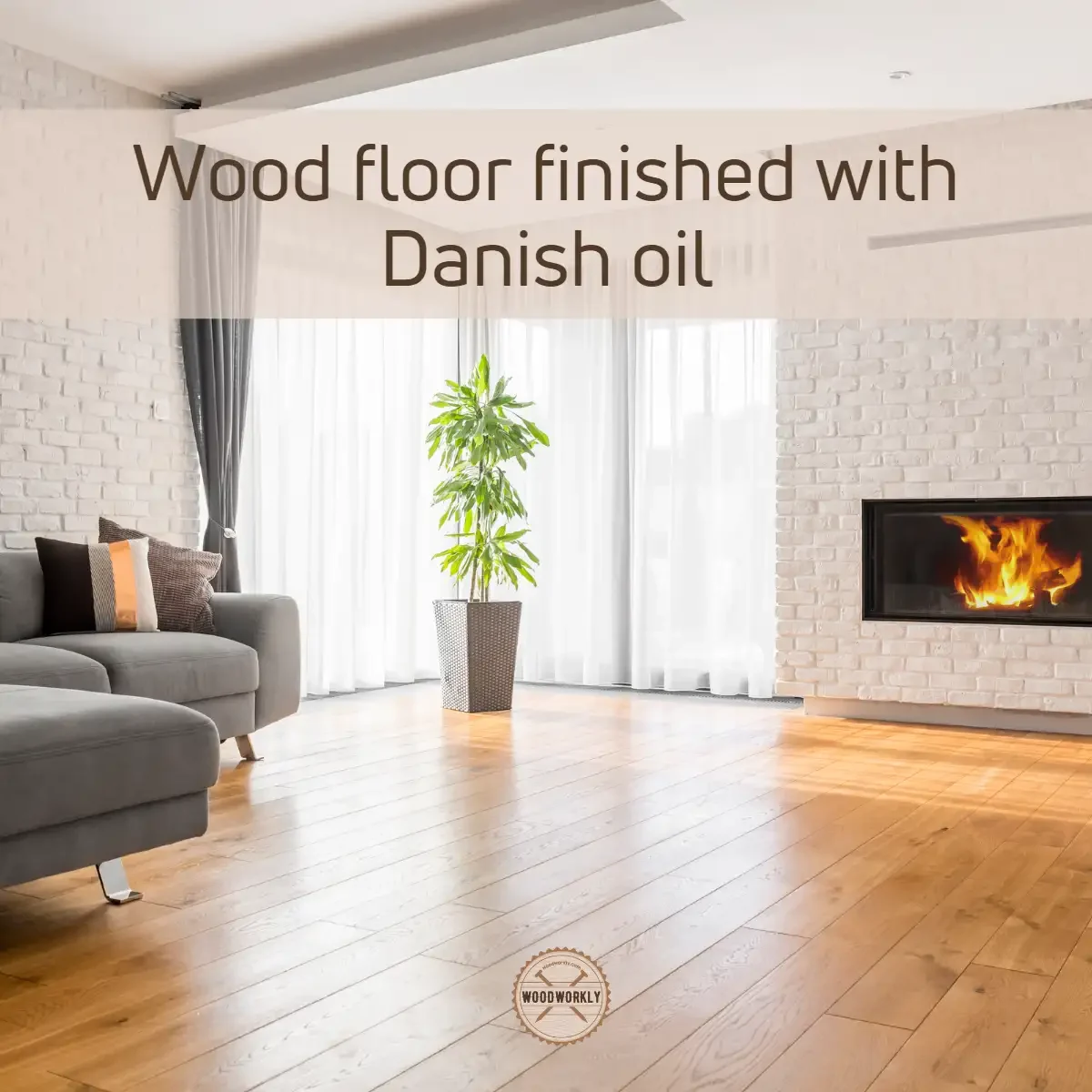 wood floor finished with danish oil