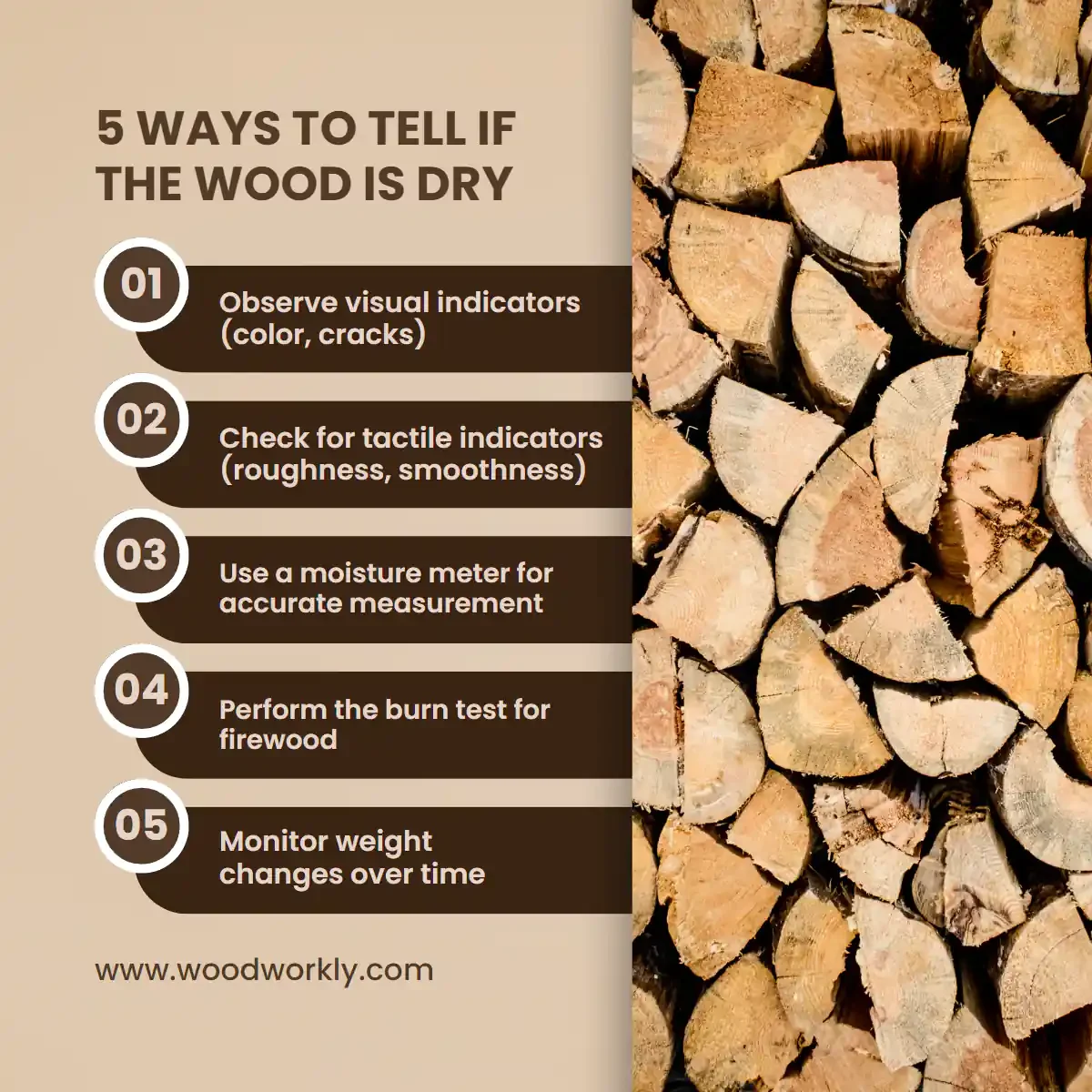 5 Ways to Tell If the Wood Is Dry