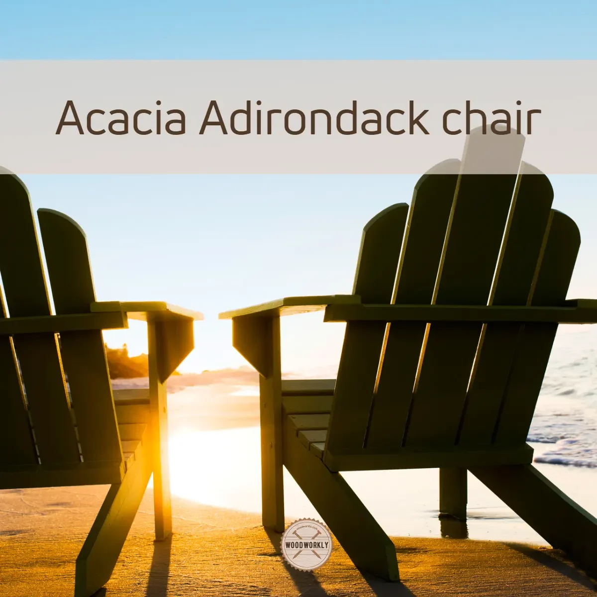 Acacia Adirondack chair