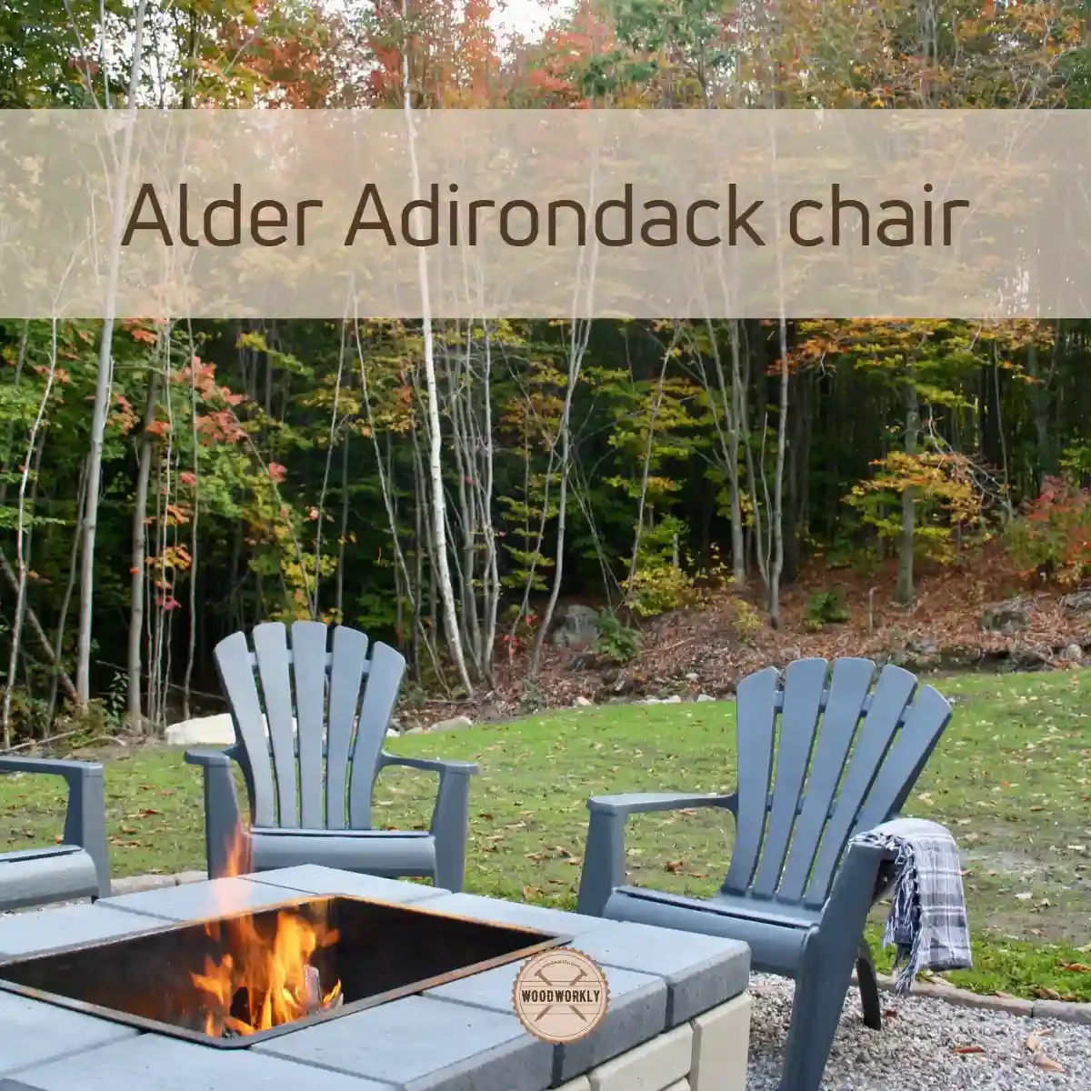 Alder Adirondack chair