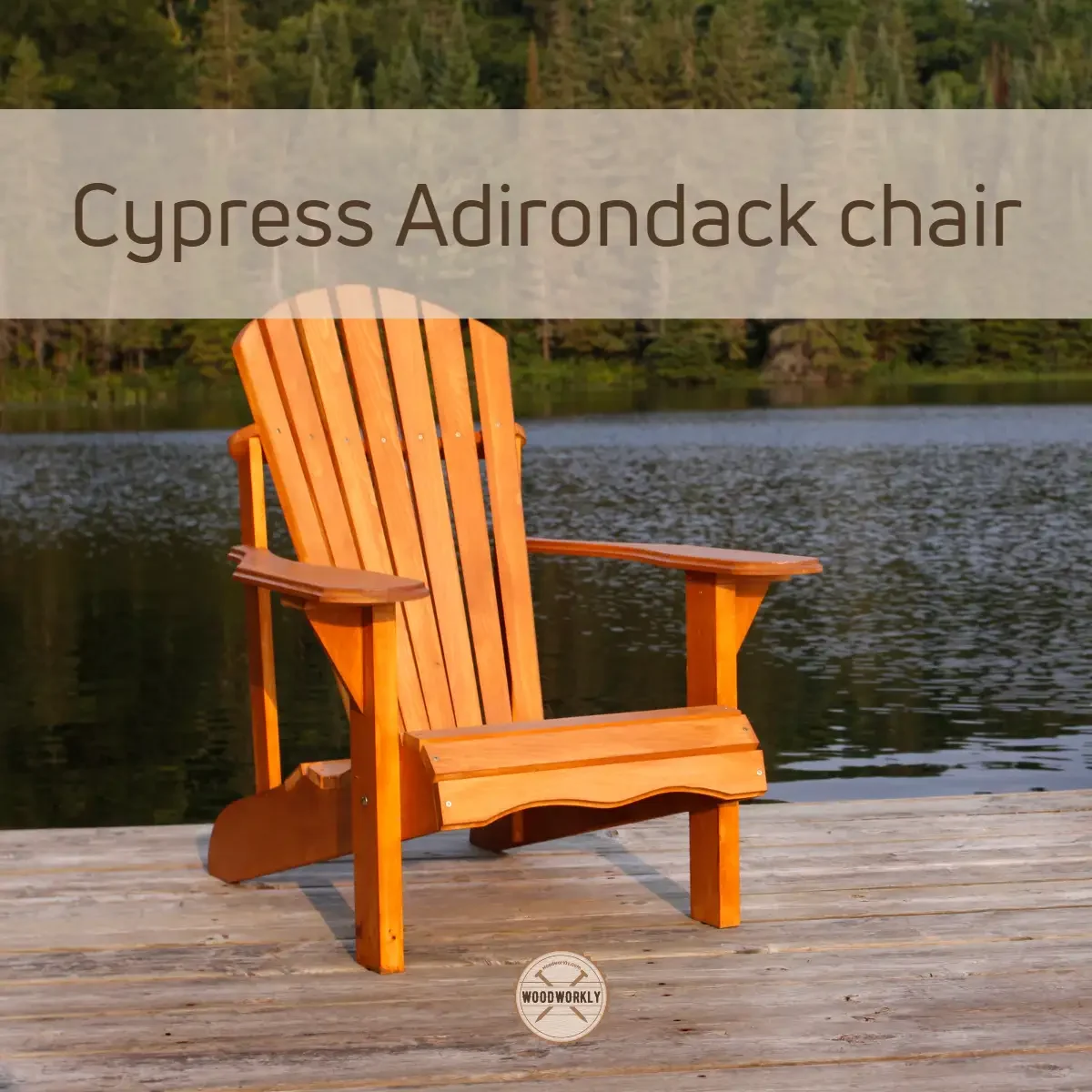 Cypress Adirondack chair