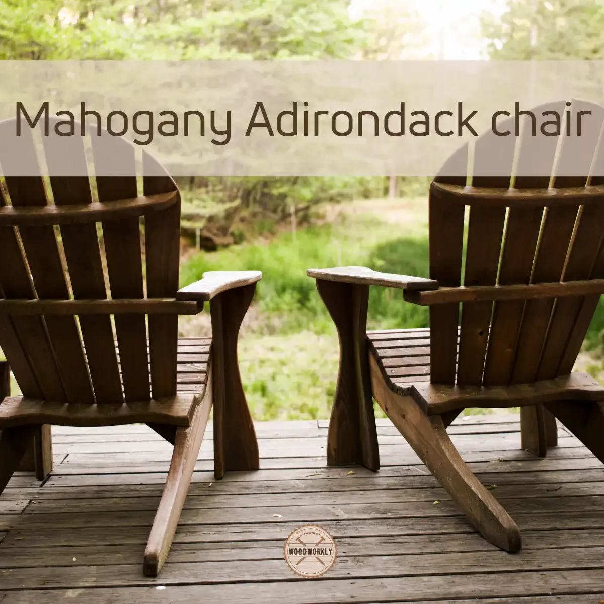 Mahogany Adirondack chair