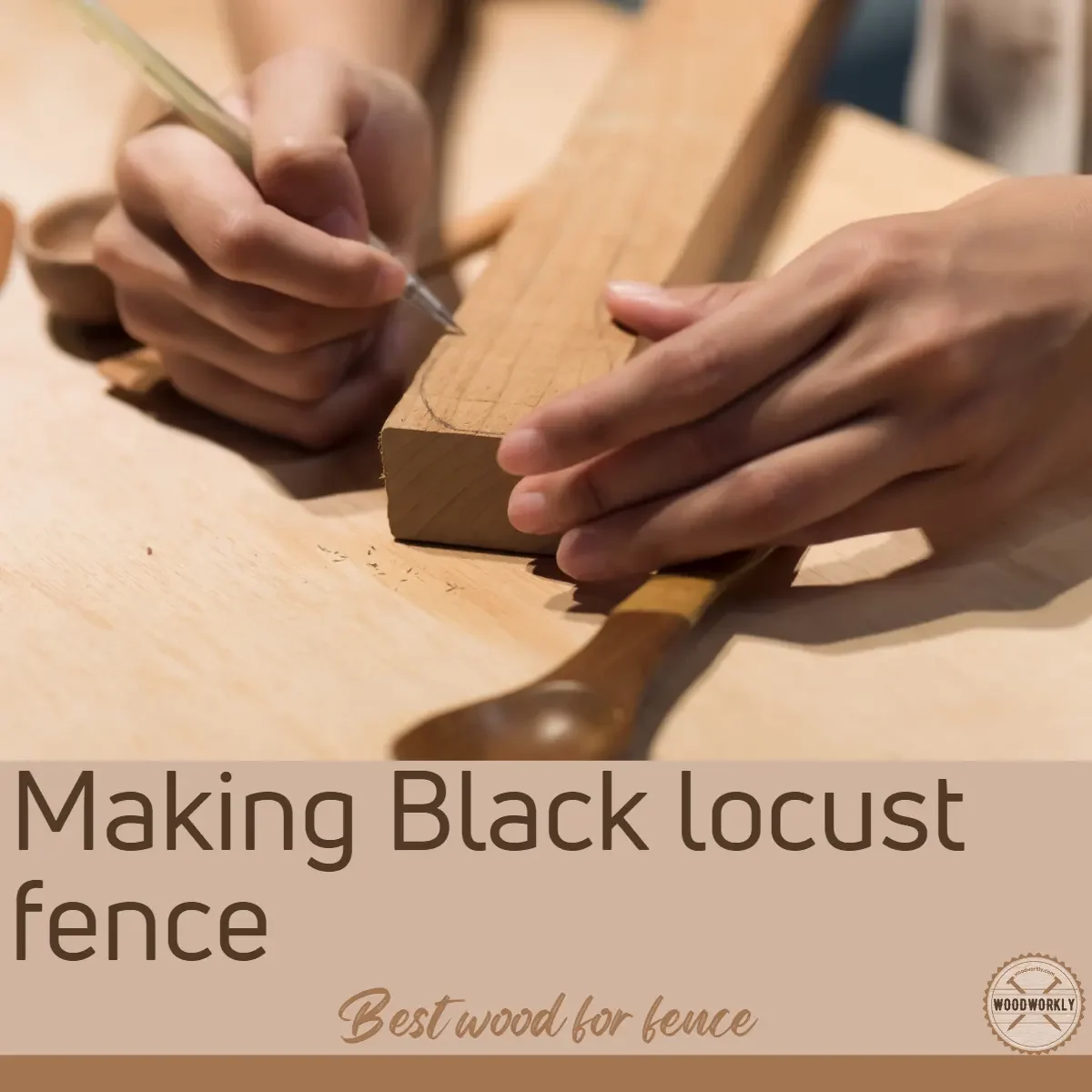 Making Black locust fence