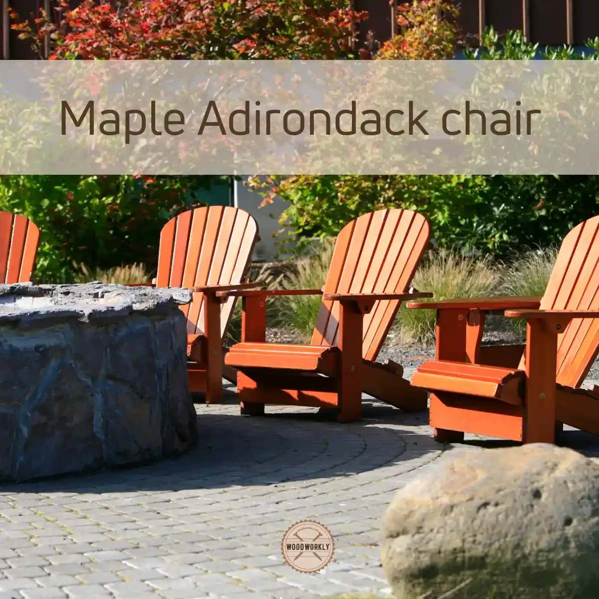Maple Adirondack chair