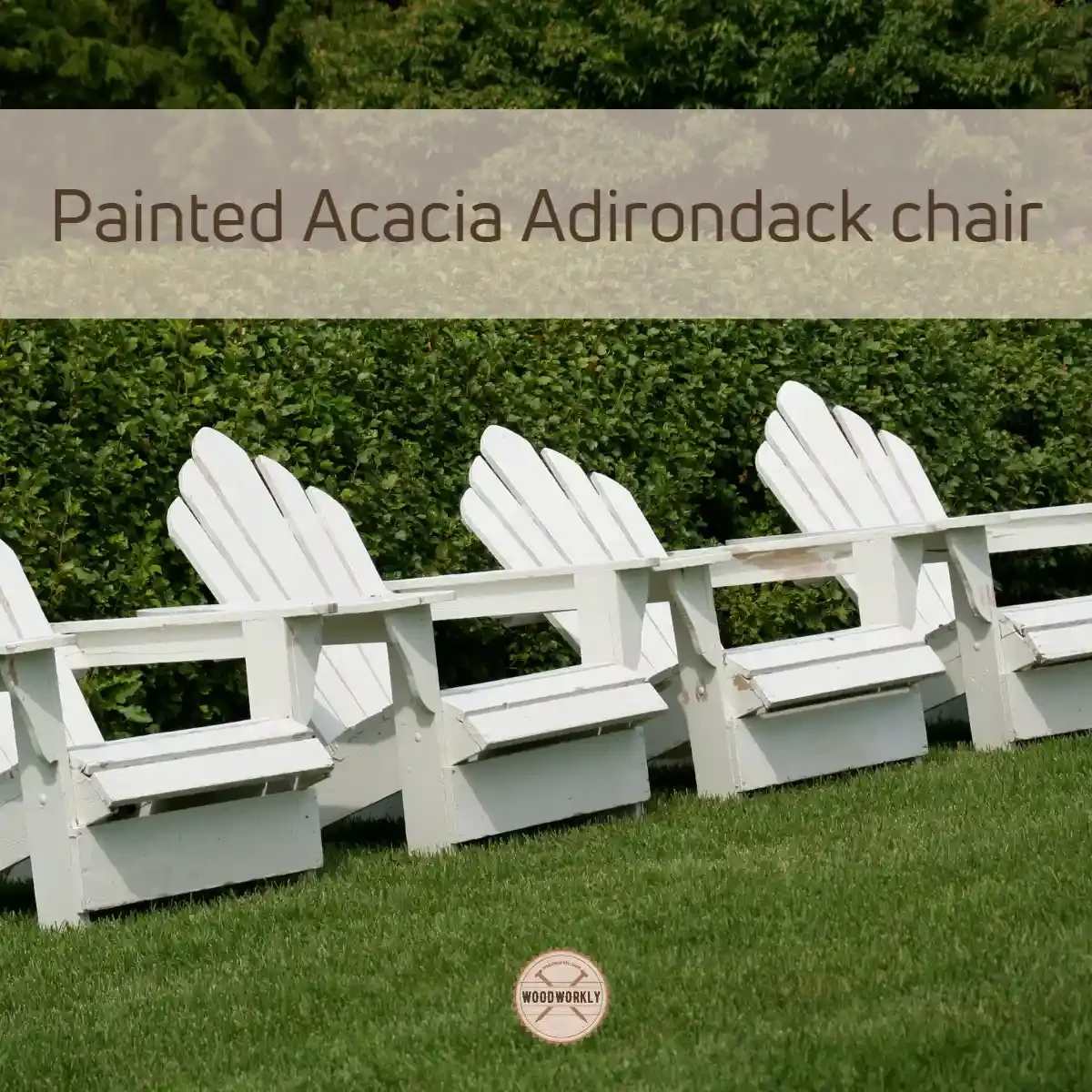 Painted Acacia Adirondack chair