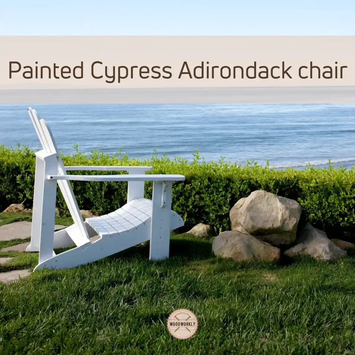 Painted Cypress Adirondack chair