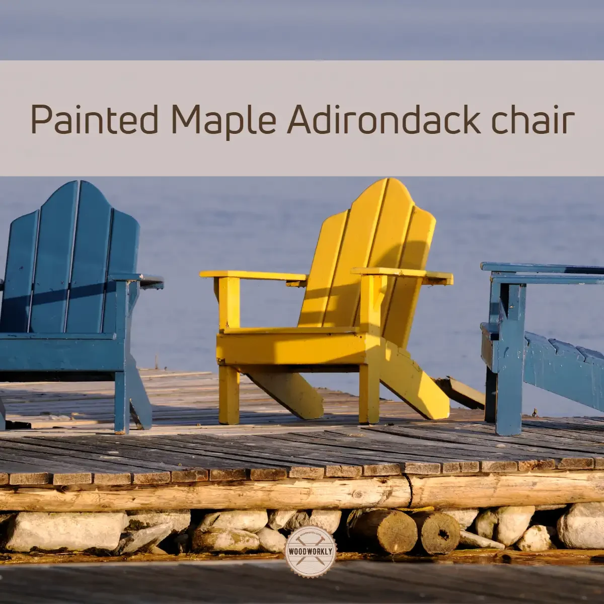 Painted Maple Adirondack chair