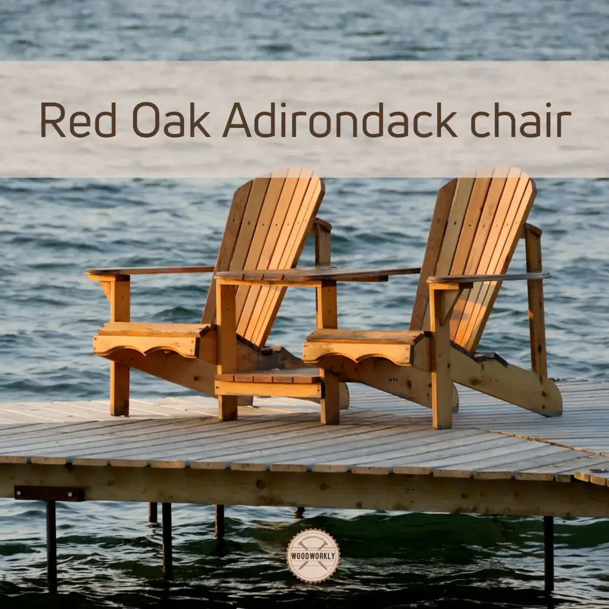 Red Oak Adirondack chair