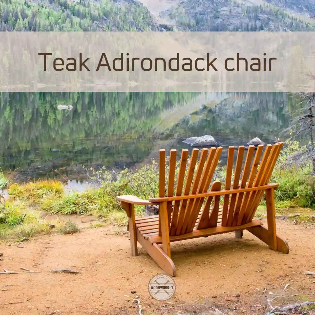 Teak Adirondack chair