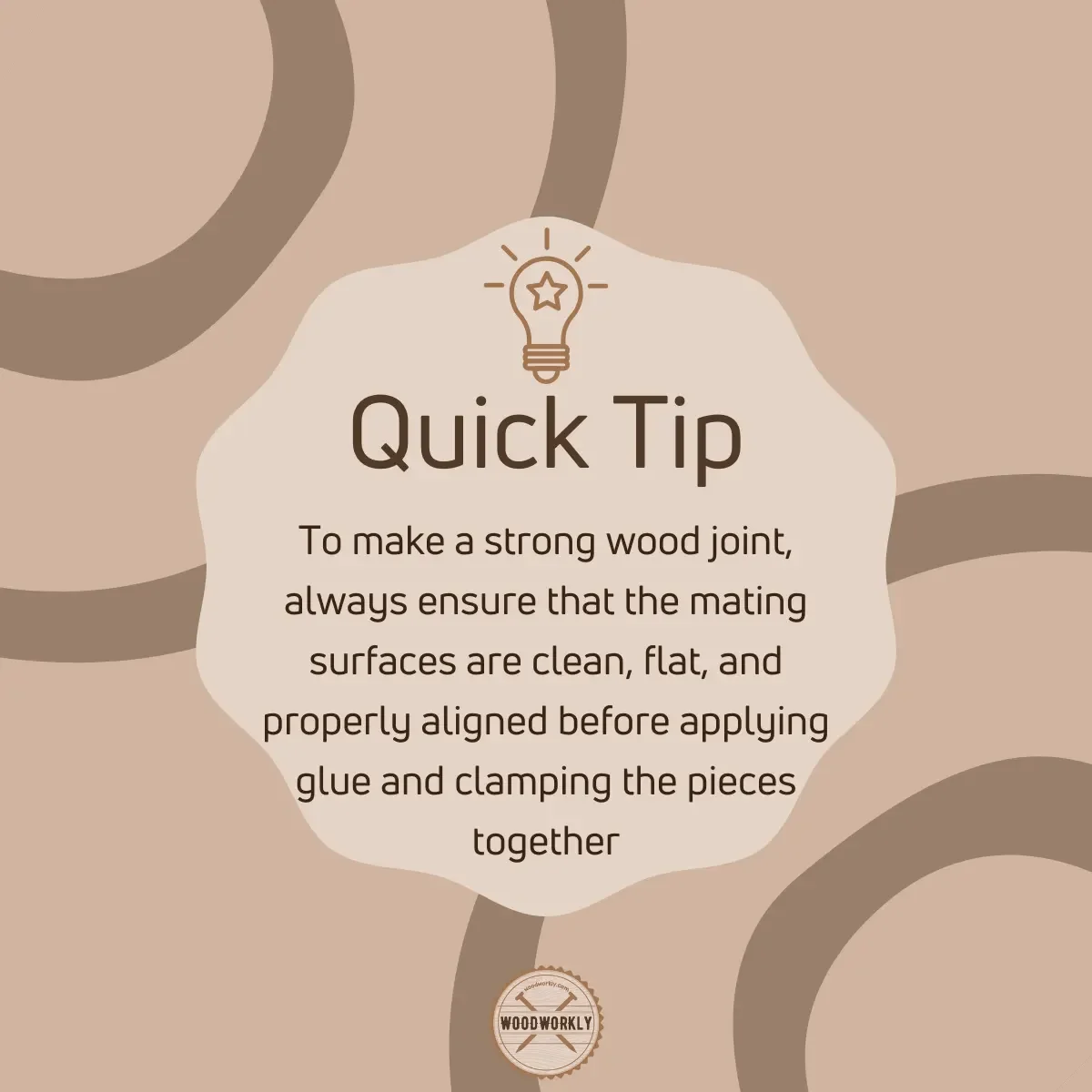 Tip to make a strong wood joint