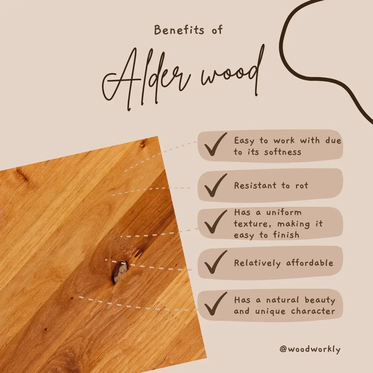 benefits of alder wood for adirondack chairs