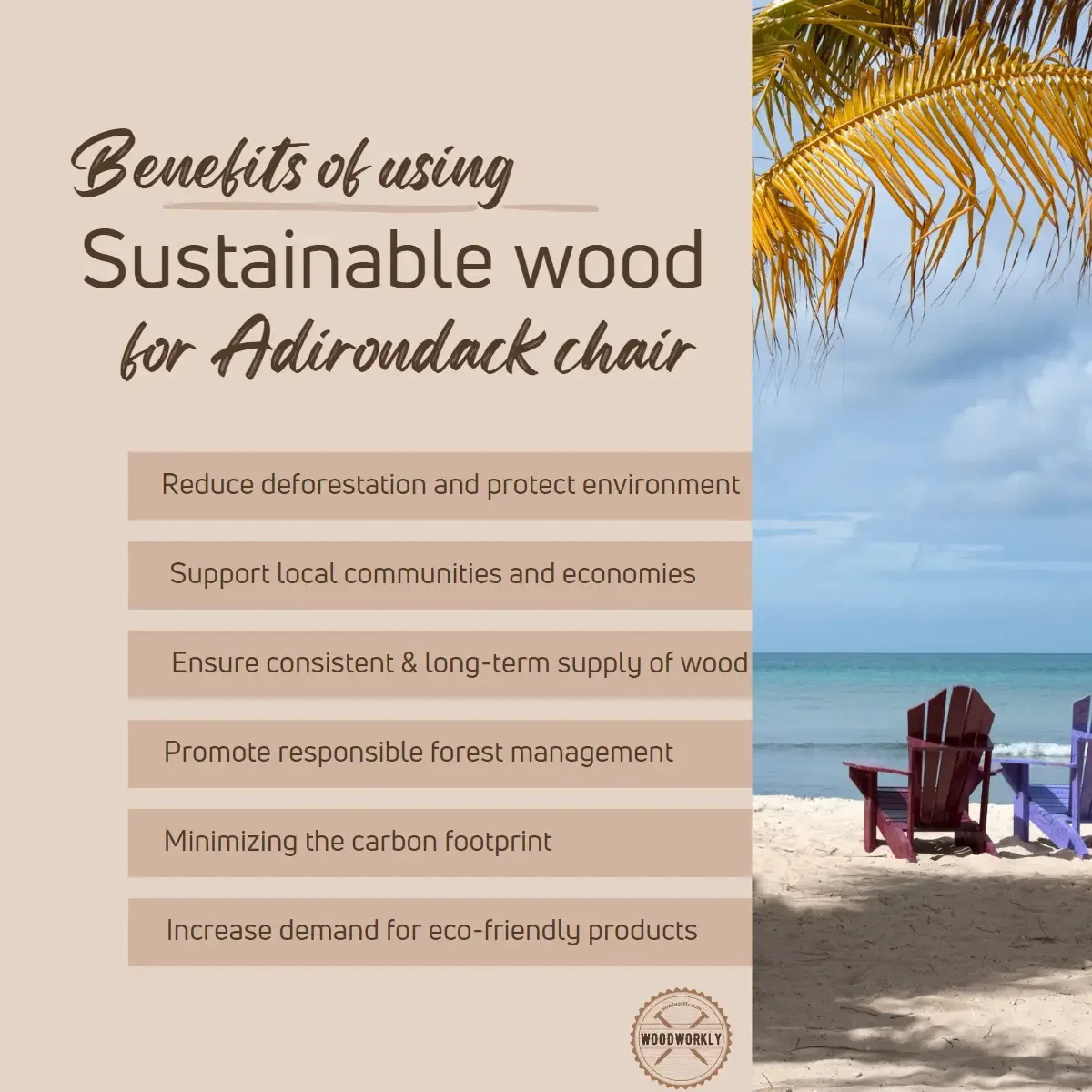 benefits of using sustainable wood for adirondack chairs