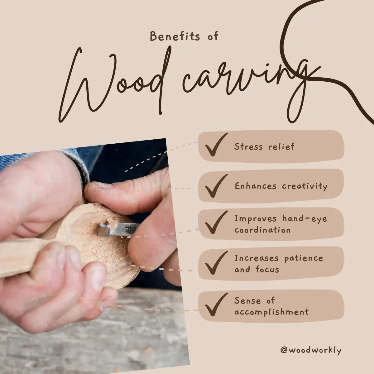 benefits of wood carving