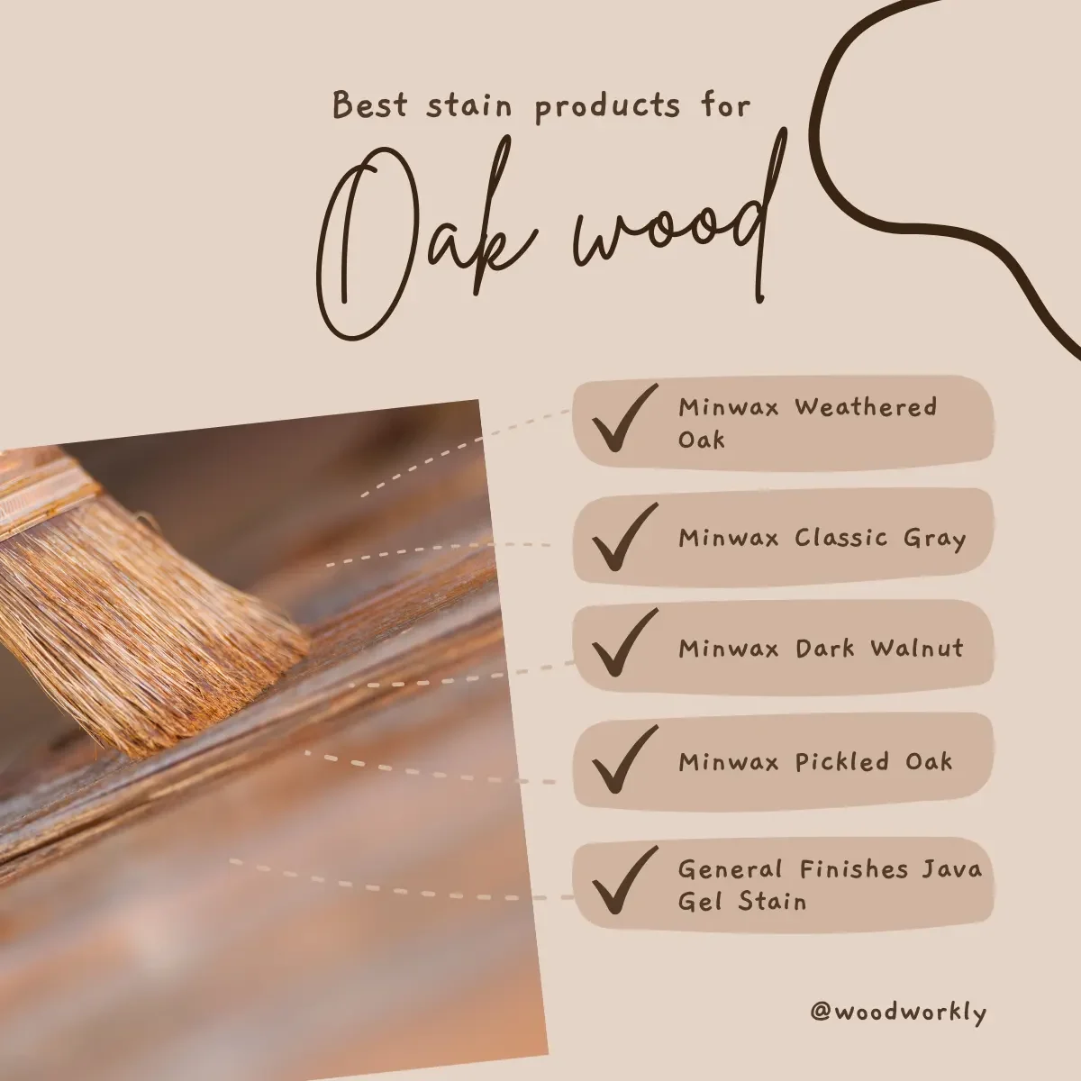 best stain products for oak wood