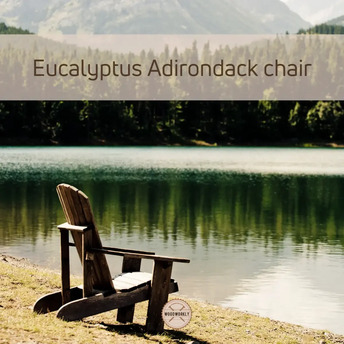 new Eucalyptus Adirondack chair