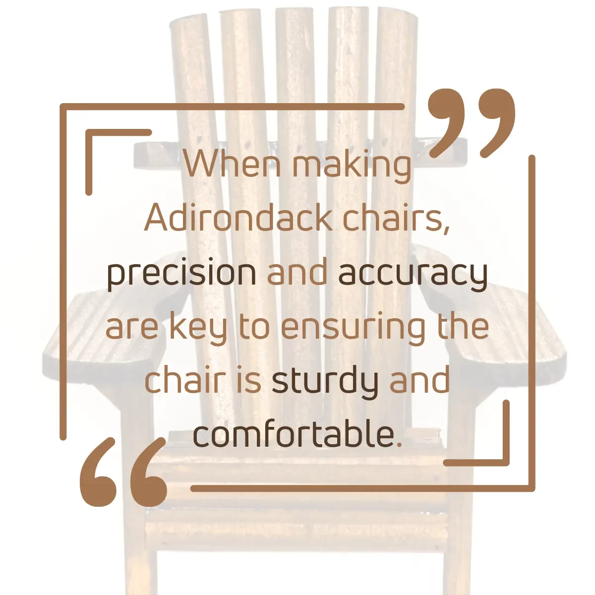 quick tip about wooden adirondack chairs