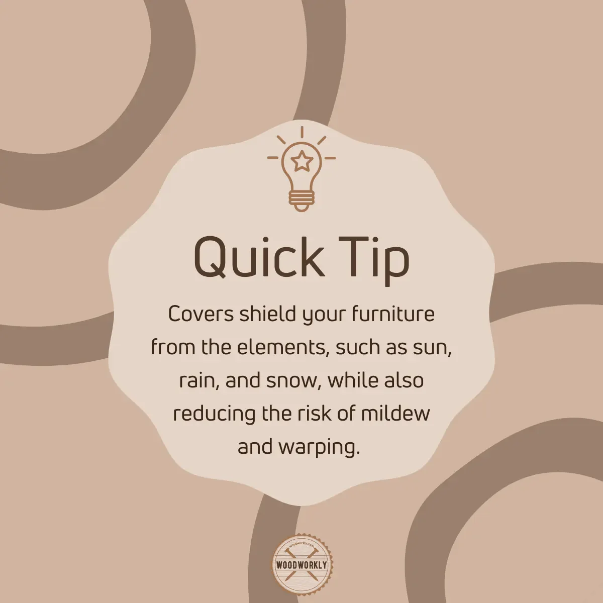 tip about How to protect outdoor wood furniture from elements