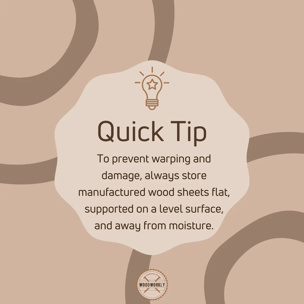 tip about manufactured wood