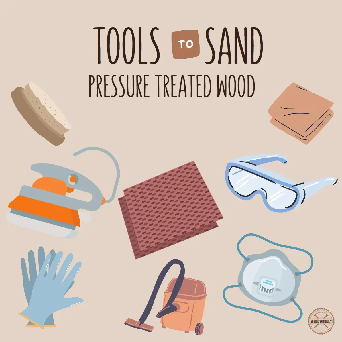 tools to sand pressure treated wood